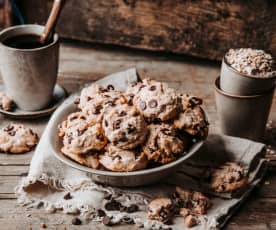 Lactose- en eivrije cookies met chocolade