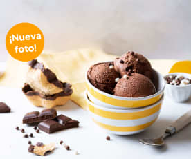 Helado de chocolate