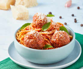 Espaguetti con albóndigas