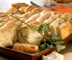 Knoblauch-Faltenbrot
