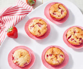 Kokos-Erdbeer-Muffins