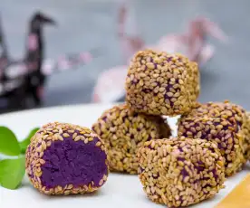 紫薯麻糍