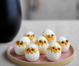 Oster Küken - gefüllte Eier