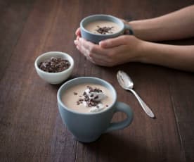 Coconut and maca hot chocolate