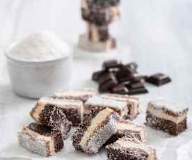 Batony czekoladowo-śmietankowe z kokosem (Nanaimo bars)