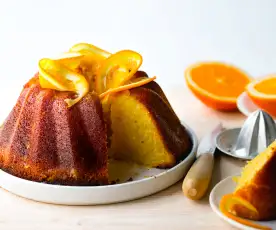 Gâteau et sirop à l'orange