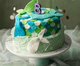 Tiered Mermaid Tail Cake