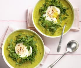 Sweet Pea and Zucchini Soup