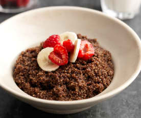 Porridge de quinoa al chocolate