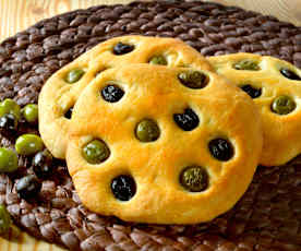 Focaccia aux olives