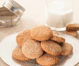 Oaty Cookies with Wholemeal Flour and Honey