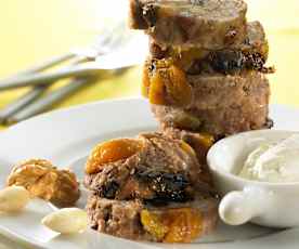 Rollo de carne de ternera con frutos secos