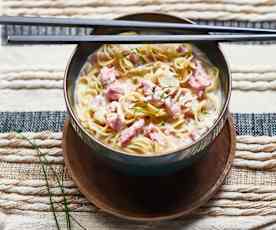 Ramen carbonara
