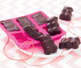 Petits oursons guimauve-chocolat