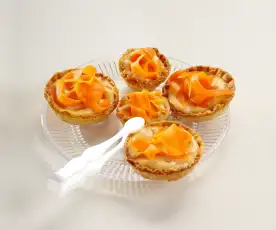Minitartelettes à la carotte et à la crème d'orange