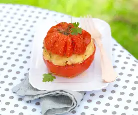 Tomates farcies au poisson