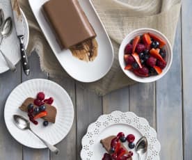 Parfait au chocolat with summer berries (Nico Moretti)