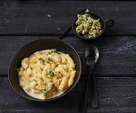 Pasta mit Gorgonzola und Birne