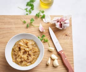 Cipolle e aglio dorati