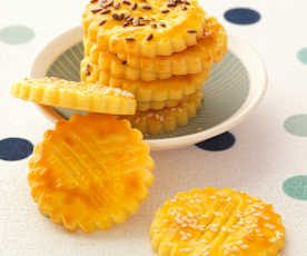 Kruche słone ciasteczka (bez glutenu)