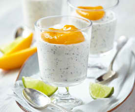 Joghurt-Limetten-Mousse mit Mohn