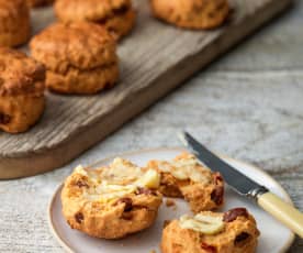 Chorizo, Red Pepper and Paprika Scones