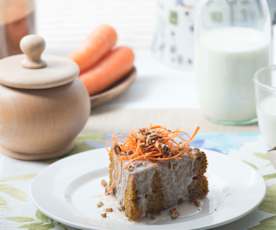 Pastel de nueces y zanahorias