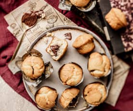 Muffins à la pâte à tartiner