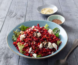 Beetroot and carrot salad with vincotto dressing