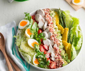 Cobb salad with buttermilk dressing