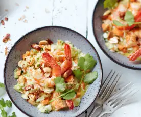 Salade thaïe aux crevettes