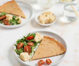 Wegański placek (farinata)