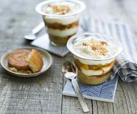 Bicchierini di mele al mascarpone