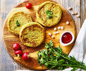 Burger di cavolfiore, broccoli e ceci (vegan)