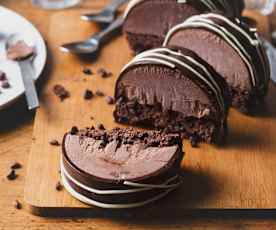 Brazo helado de chocolate 