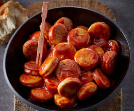 Currywurst (sausages with curry ketchup)