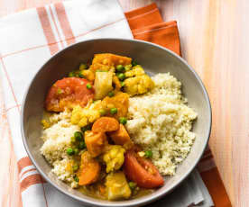 Gemüse-Curry mit Couscous