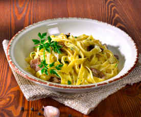 Tagliatelle mit Pilzen