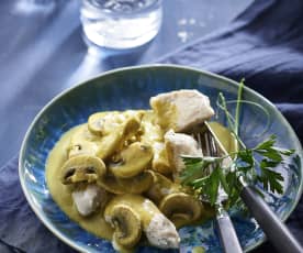 Chicken with Creamy Vegetable Sauce