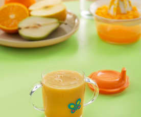 Koktajl owocowy z sokiem pomarańczowym