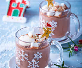 Tacitas de chocolate y crema de avellanas