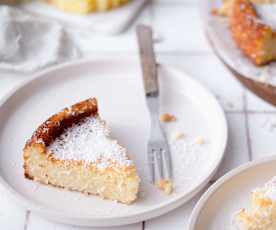 Torta morbida yogurt, ananas e cocco