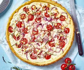 Kartoffeltarte mit Tomaten