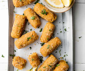 Croquettes patate douce-jambon