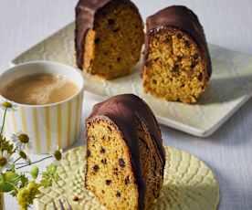 Kürbis-Gewürzkuchen mit Schokoladentröpfchen