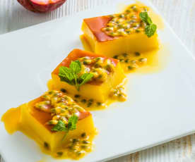Egg Pudding With Passion Fruit