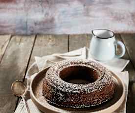 Ciambella al cioccolato e crema gianduia