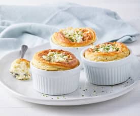 Twice Baked Cheese Soufflés (Metric)
