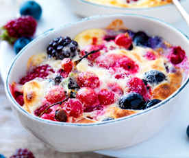 Gratin aux fruits rouges