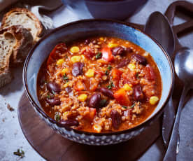 Low Meat Chili